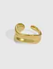 Anillo de Plata de Ley S925 Versión Coreana para Mujer, Diseño de Nicho con un Estilo Minimalista Fresco, Anillo Abierto Ajustable