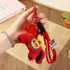 Pingente de Bolsa Ano do Cavalo, Cordão Pequeno de Cavalo para Mochila, Chaveiro, Mosquetão de Pelúcia, Ornamento de Corda Trançada para Carro, Boneca