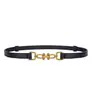 Popular Cinto de Couro com Fivela de Pino Universal Feminino para Jovens, Estilo Ins, Simples e com Sensação de Alto Padrão