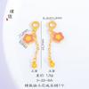 Larga duración no se decolora Oro de arena de Vietnam flor rica cadena de gota accesorios DIY flor pequeña cadena extendida pulsera collar mujer