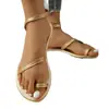 Sandalias Flip-Toe para Mujer Verano Ropa de Exterior Planas 2025 Nuevo Estilo Coreano Suela Suave Literarias Retro de Hada Estudiante Romanas