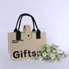Bolsa de fieltro tipo tote, bolso de mano, bolsa de compras para eventos del Festival de Medio Otoño, bolsa de fieltro, bolsa de regalo bancaria
