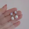 2025 Novo Estilo Coreano Elegante Moda Simples Brincos de Pino de Prata 925 Estilo Ins Luxo Leve Brincos Requintados Brincos Atacado