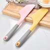 Raspador de crema para pasteles, raspador de silicona para hornear resistente a altas temperaturas para el hogar, espátula creativa nueva para pasteles grandes