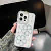 Capa de celular transparente para iPhone 15 com diamante de flor aplicável 13 diamante de luxo 12pro Cross Border Amazon