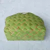 Cesta Zongzi Portátil Tecida à Mão, Sacola de Presente Zongzi para o Festival do Barco-Dragão, Bolsa de Palha Tecida Estilo Pastoral Retrô