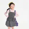 Ropa para niños Nuomi Wanzi, top tipo camisola para niñas, estilo otoño, dulce estilo universitario, chaleco versátil para capas para niños