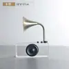 Tocadiscos de Vinilo Adornos Nórdicos de Lujo Ligero Modelo Retro Gramófono Gabinete de Vino Cafetería Decoraciones para Ventanas del Hogar