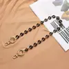Nova corrente acrílica para bolsa feminina, corrente para alça de ombro, acessório de roupa, acessório de alça de bolsa de resina personalizado, corrente da moda