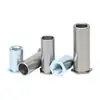 Parafusos com Porca de Pressão Atravessada em Estoque, Aço Inoxidável 303, Galvanizado com Zinco Azul e Branco, Porca de Pressão Atravessada