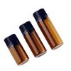 Frasco de Óleo Essencial de 1ml, Frasco de Perfume de Vidro de 5ml com Tampa de Rosca para Distribuição de Amostras/Mistura de Líquido Original, Frasco Dispensador de Óleo Essencial Cosmético