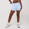 Nuevo Modelo 5513 Shorts Deportivos de Yoga de Tres Secciones en la Cintura, Tiro Bajo, Levanta Glúteos, Alta Elasticidad, Shorts de Yoga de Tres Cuartos para Mujer