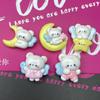 Cara Brillante Luna Estrella Alas Oso Resina Accesorios Caja de Almacenamiento Llavero Taza de Agua Zapatos Accesorios para el Cabello Productos Semiacabados
