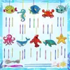 Juego de Carrillón de Viento de Otoño Transfronterizo Manualidades de Madera para Niños Colgantes de Carrillón de Viento de Animales Hechos a Mano para Niñas y Niños