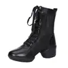 Novos sapatos de dança de verão 2022 botas de malha respiráveis sapatos femininos sapatos de dança quadrada sapatos de exportação cruzada sandálias europeias e americanas único