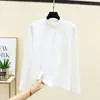 Camiseta Térmica Feminina de Manga Longa, Outono/Inverno, Estilosa, Versátil, Slim Fit, Tamanho Grande, Lã Fina, Engrossada, Gola Alta Meia, Camada Base