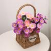 Ramo de Crisantemos Zhou, Decoración del Hogar con Crisantemos, Accesorios para Fotos de Mesa de Comedor, Gerbera, Decoración de Proyecto de Paisajismo de Jardín, Estilo Pastoral