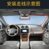 Grabadora de conducción colgante de 4.3 pulgadas HD con entrada bidireccional, imagen de reversa, pantalla HD de espejo retrovisor para coche