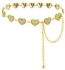 Cadena de cintura de carcasa metálica para mujer, accesorio para falda, cadena versátil para suéter, adorno de cintura bohemio adelgazante, en stock