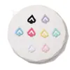Pegatina de Tela de Doble Cara Corazón Hueco Segunda Dimensión Zapatos Ropa Bolsa Libro de Mano Joyería Decoración Accesorios Picas A
