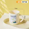 Um Conjunto de Três Copos de Plástico Desenho Animado para Escova de Dentes para Crianças, Copos de Lavar Mão Pai-Filho, Copos de Escova de Dentes para Casal, Copos com Design de Alto Valor