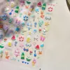 Tomoni Pegatina para Uñas Jelly Material para Arte de Uñas Pegatina Linda para Uñas de Niños Papel de Pegatina con Joyas de Sandía y Helado Arte de Uñas