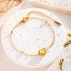Nuevo Estilo Sin Decoloración Nuevo Estilo Pulsera de Acero de Titanio para Mujer Pulsera Versátil Estilo Ins Joyería Pulsera de Moda Sentido de Chica