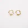 Pendientes Pequeños de Perlas de Agua Dulce Naturales, Pendientes de Aguja de Plata S925 de Alta Gama, Lujo Accesible, Pendientes Exquisitos de Estilo Femenino