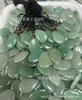 Colgante de jade Dongling con forma de manzana natural, jade Dongling lleno de verde manzana verde, colgante de cadena de clavícula con incrustaciones de joyería