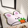 Tapete de banheiro fofo de urso, tapete antiderrapante de banheiro com formato especial, tapete absorvente para porta de banheiro, tapete antiderrapante para chuveiro