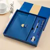 Caja de Regalo Personalizada para Cuaderno con Impresión de Logo, Cuaderno de Trabajo para Oficina, Set de Regalo de Gama Alta Personalizable