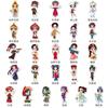 56 adesivos de 56 grupos étnicos, personalidade, estilo chinês, trajes tradicionais de minorias étnicas, copo de água, adesivos para computador