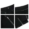 Estilo Calle Subcultura Cremallera Rasgado Patchwork Dobladillo Crudo Jeans de Mezclilla Hombres Otoño Nuevo Holgado Pierna Ancha Casual Pantalones Largos Mujeres