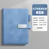 Cuaderno A5 con Logo Personalizado para Regalos de Oficina Empresarial, Piel Suave Engrosada, Alto Valor Estético, Cuaderno con Hebilla, Cuaderno en Caja de Regalo