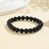 Joias da Moda Europeias e Americanas de Venda Quente Transfronteiriça Pulseira de Pedra Natural de 8mm Pulseira de Pedra Olho de Tigre Ametista Ágata Joias