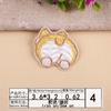Pegatina de tela bordada con sello bordado por ordenador, diseño de dibujos animados de animales pequeños, con sombra en la espalda, para decoración de ropa