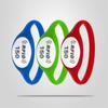 Pulseira de Silicone Rfid para Parque Aquático Controle de Acesso por Chip Ic de Alta Frequência Consumo Pulseira à Prova d'Água por Indução de Radiofrequência