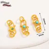 Chapado en Cobre con Oro Real de 18K Broche de Figura de Ocho Broche en S Colgante Broche de Enlace Rápido Broche de Extensión Cordón de Pulsera Accesorios para Manualidades
