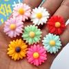 Resina fresca Little Daisy White Flower Acessórios Patch diy Acessórios Nail Art Hairpin Celular Shell Colar Diamante Decoração