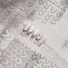 Pegatinas Finas y Flexibles para Uñas, Calcomanías Populares Estilo Ballet para Uñas, Accesorios de Encaje Ulrafino Sin Costuras para Manicura Francesa, Uñas Portátiles