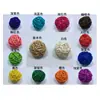 Pelota de Ratán Colorida para Jardín de Infancia Diseño de Centro Comercial Colgante de Bola Colorida Tejida de Ratán Colgante de Creación Ambiental Escolar Accesorios para Disparos