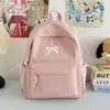 Mochilas Pequenas Leves com Laço de Alta Qualidade no Atacado, Mochilas Escolares Minimalistas Estilo Japonês para Estudantes do Ensino Médio, Bolsas Versáteis de Duas Alças