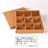 Caja de Papel Kraft Caja de Regalo de Nueve Compartimentos Caja de Embalaje para Pasteles Chinos de Año Nuevo Pasteles de Yema de Huevo Pastel de Boda Galletas Pasteles de Flor de Durazno