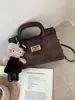 Elegante bolso acolchado de cadena en bloques de color, bolso de mano cuadrado pequeño elegante y versátil, bolso de hombro y bandolera moderno para mujer