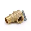 Válvula de seguridad sin plomo estándar americano válvula de seguridad para calentador de agua 150psi latón válvula de seguridad de alivio de presión venta directa en stock