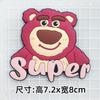Sandálias de Urso Morango Super Grandes de PVC Macio Capa de Celular Adesivo Decorativo Joias DIY Copo de Água Capa de IPAD Adesivo