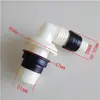 Máquina de Lavar Anti-Odor Tubo de Drenagem de Cotovelo Ralo de Chão Conector de Três Vias Cotovelo Pia de Cozinha Tanque Tubo de Água Conector de Três Vias
