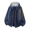 Jaqueta bomber casual para atividades ao ar livre M-9XL, tamanho grande, estilo simples e moderno, jaqueta de corte solto, fornecimento direto do fabricante