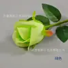 Flor Artificial de Rosa de un Solo Tallo para Decoración de Bodas, Arreglo de Escena de Salón de Bodas, Pared de Flores de Piso, Arreglo Floral, Flor Artificial de Rosa en Capullo de un Solo Tallo