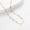 Brincos e colar de comércio exterior conjunto moda Coringa estrelas douradas Brincos e colar de pérolas 2 conjuntos outlet de fábrica